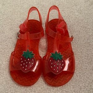 Kids Red Strawberry Sandals
